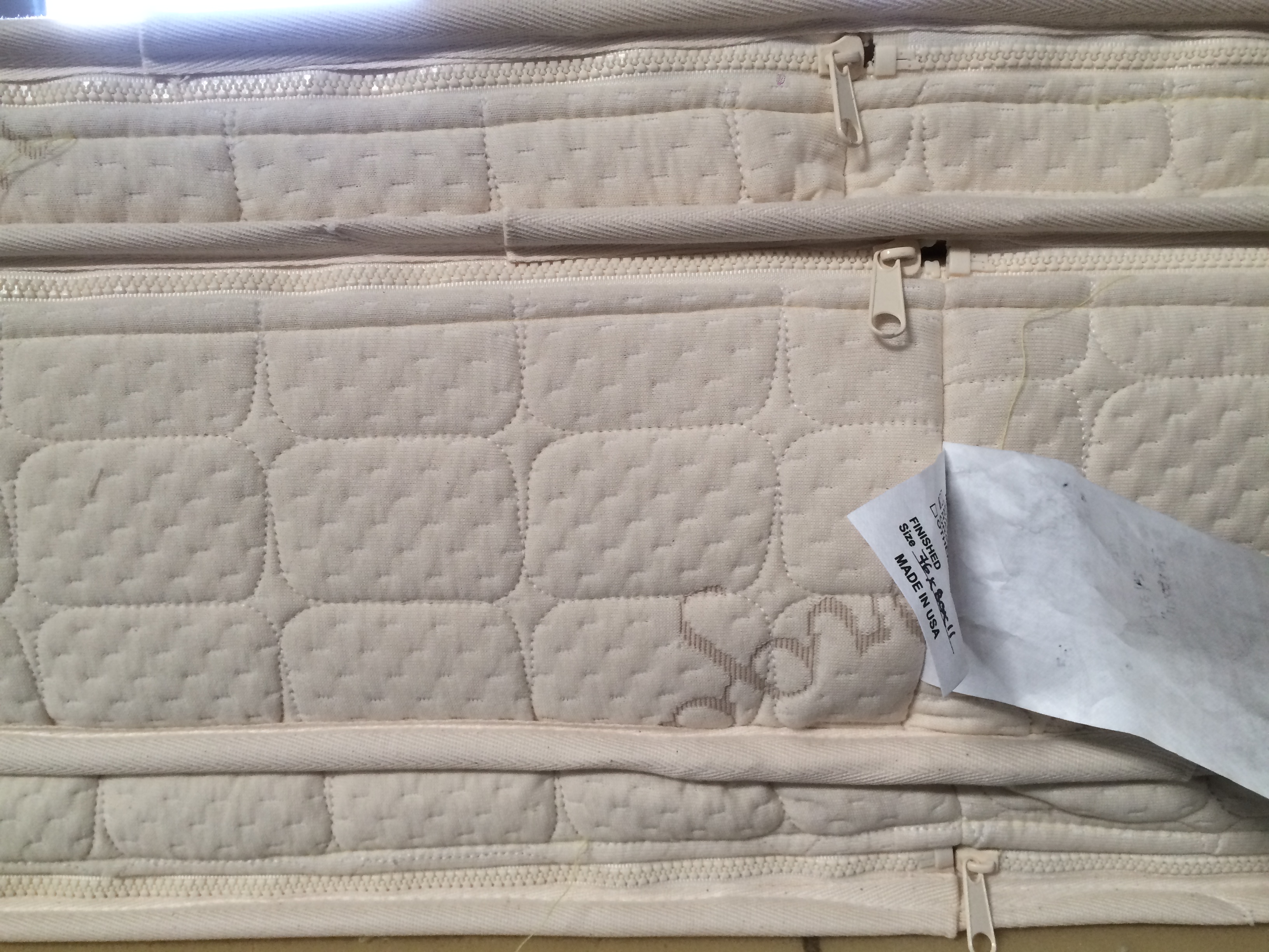 Whole natural latex mattress